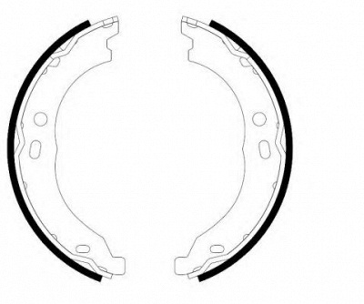 HELLA PAGID 8da355050751 -  Комплект тормозных колодок, стояночная тормозная система